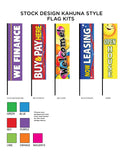 Stock Printed Kahuna Flag Kits - 3 sizes!
